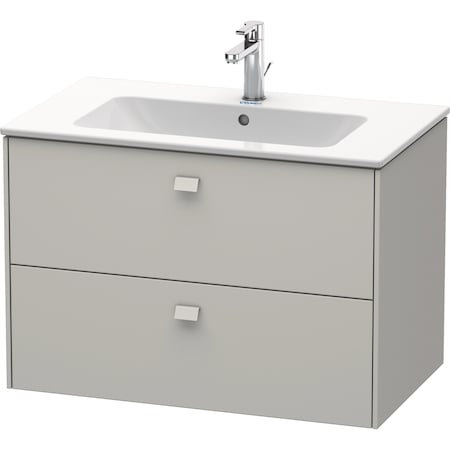 Duravit Brioso Wall-Mounted Vanity Unit Concrete Gray Matt BR410200707